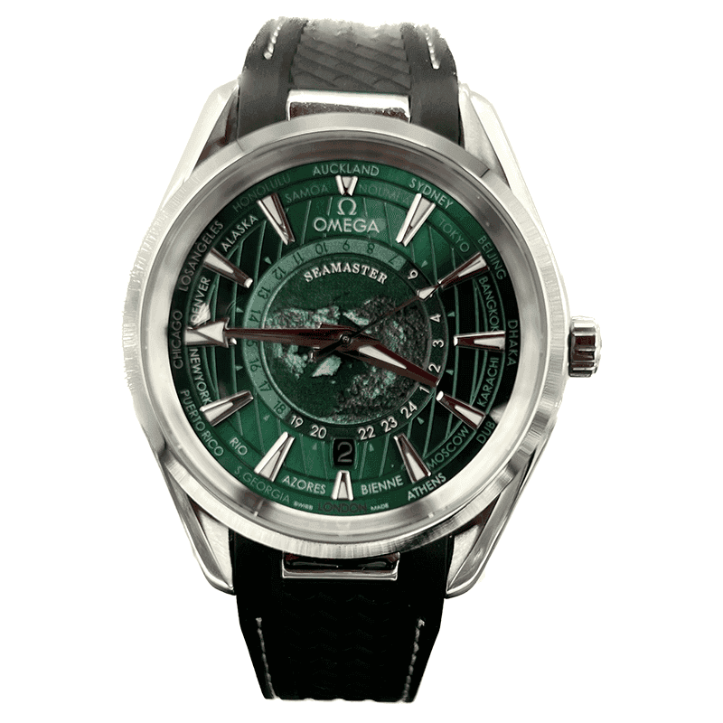 ساعت مچی مردانه امگا سیمستر سیلور سبز Omega Seamaster Silver Green