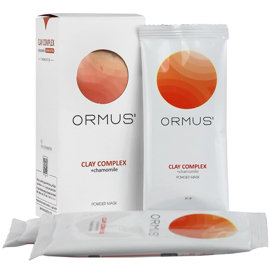 ماسک پودری خاک رس و بابونه اورموس تکی 30 گرم
