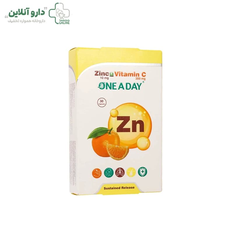 کپسول زینک و ویتامین C وان ا دی 30 عدد — تصویر ۳