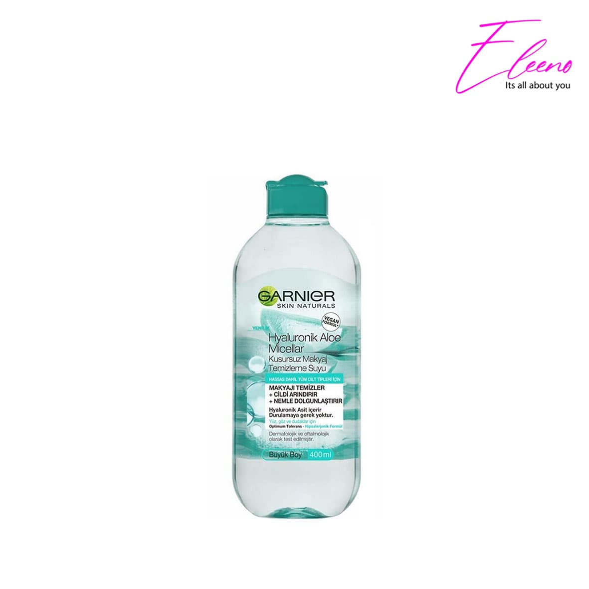میسلار واتر گارنیه Garnier Hyaluronik Aloe حاوی عصاره آلوئه ورا حجم 400 میل — تصویر ۲