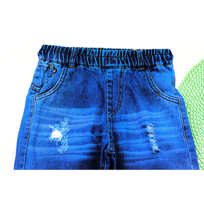 شلوار جین بچه گانه بگ آبی 2 تا 7 سال کد 10675 — تصویر ۲