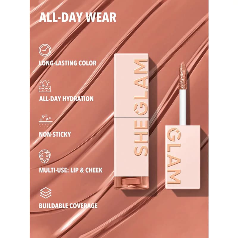 تینت لب شیگلم SHEGLAM TAKE A HINT رنگ BIRTHDAY LIPS — تصویر ۶