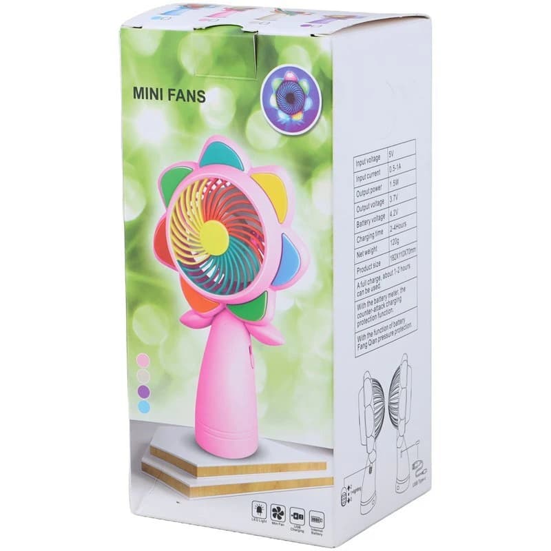 پنکه رومیزی شارژی Mini Fans HQ66-28 — تصویر ۱۱