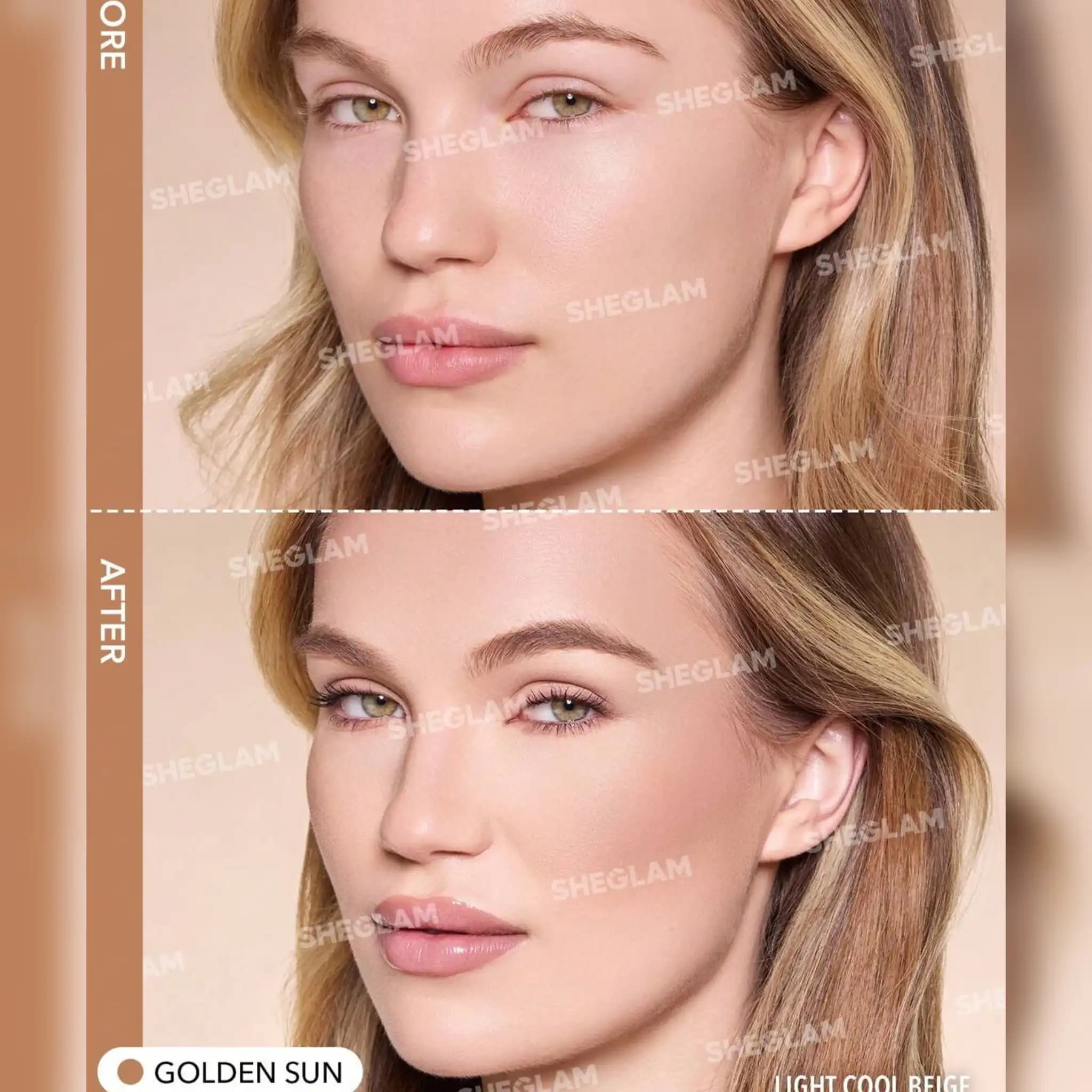 برنزر مایع شیگلم sheglam Sun Beam رنگ Golden Sun حجم 5.2 میل — تصویر ۳
