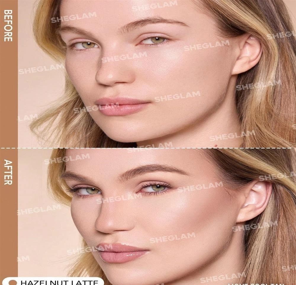 کانتور مایع شیگلم SHEGLAM SUN SCULPT رنگ Hazelnut Latte — تصویر ۲