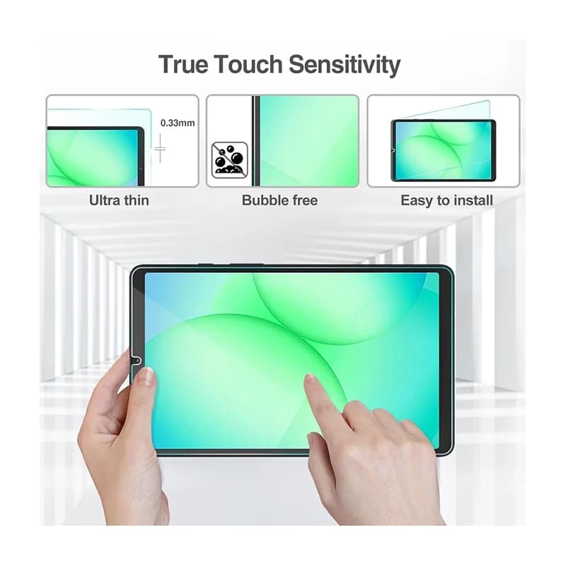 محافظ صفحه نمایش شیشه ای مناسب برای تبلت سامسونگ Galaxy Tab A 11-X133-X135 — تصویر ۴