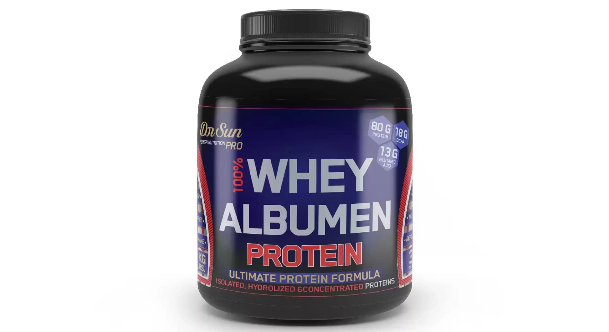 پودر پروتئین وی آلبومین دکتر سان ۱۰۰۰ گرم Dr.Sun Whey Albumen Protein Powder ۱۰۰۰ g