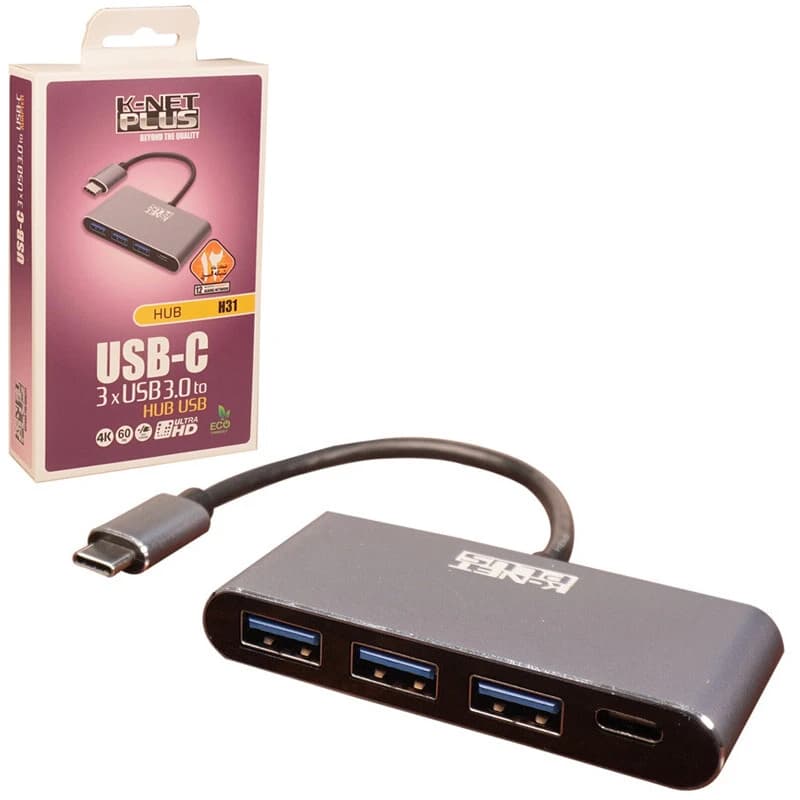 هاب 4 پورت Type-C کی نت پلاس KP-H31 — تصویر ۴