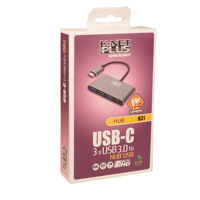 هاب 4 پورت Type-C کی نت پلاس KP-H31 — تصویر ۶