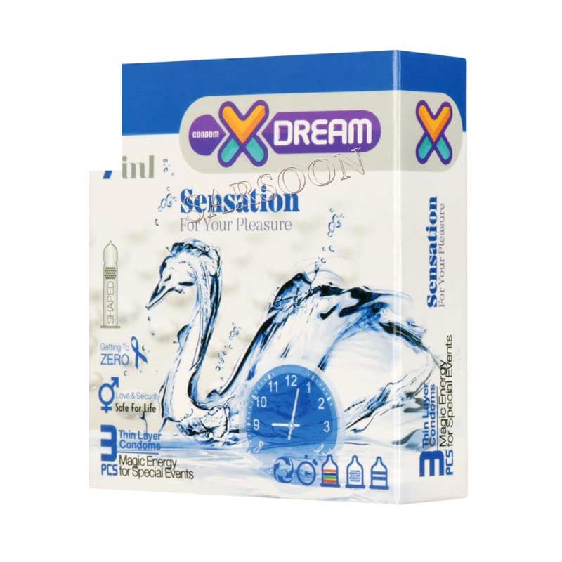 کاندوم حساس ایکس دریم بسته ۳ عددی X Dream Sensation Condoms