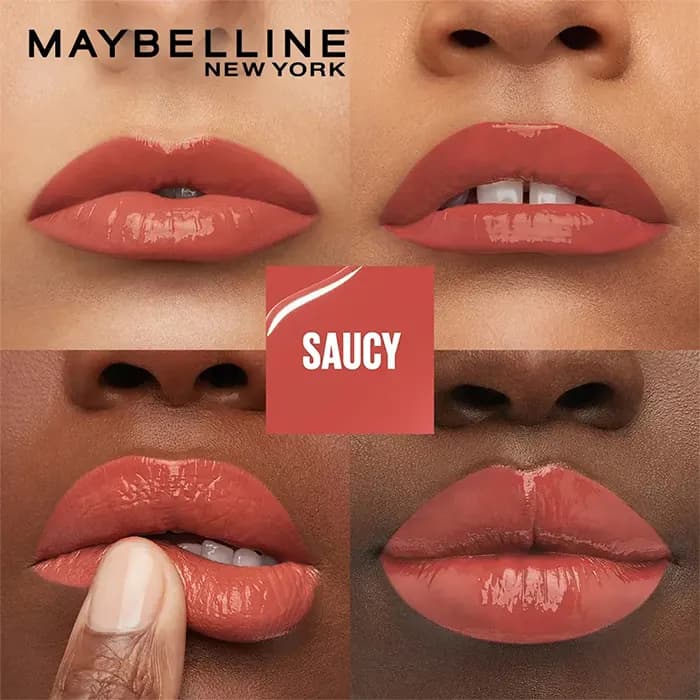 رژ لب مایع براق سوپر استی میبلین 65 Saucy — تصویر ۳