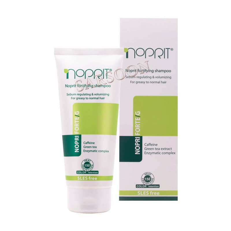 شامپو ضد ریزش نوپریت برای موهای چرب تا معمولی نوپری فورت جی ۲۰۰ میلی لیتر Noprit Nopri Forte G Shampoo For Greasy To Normal Hair