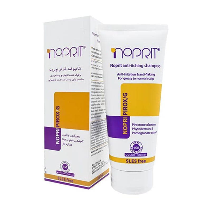 شامپو ضد خارش نوپریت مناسب پوست سر چرب ۲۰۰ میلی لیتر Noprit Anti-itching Shampoo For greasy to normal scalp