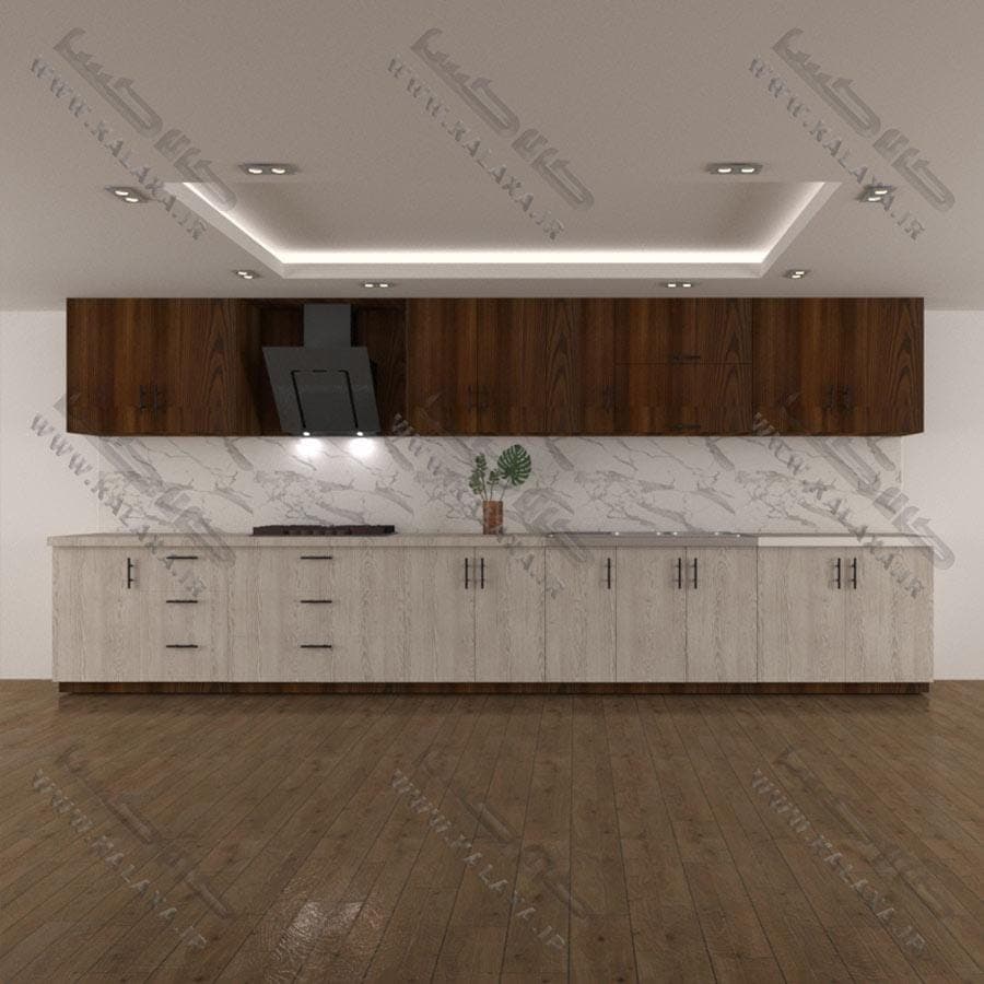 کابینت آماده ام دی اف 5 متری دستگیره ای — تصویر ۴