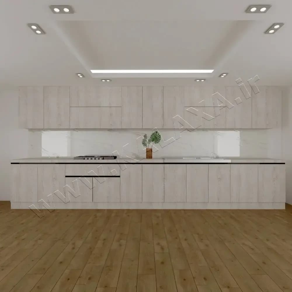 کابینت آماده ام دی اف 5 متری دستگیره مخفی