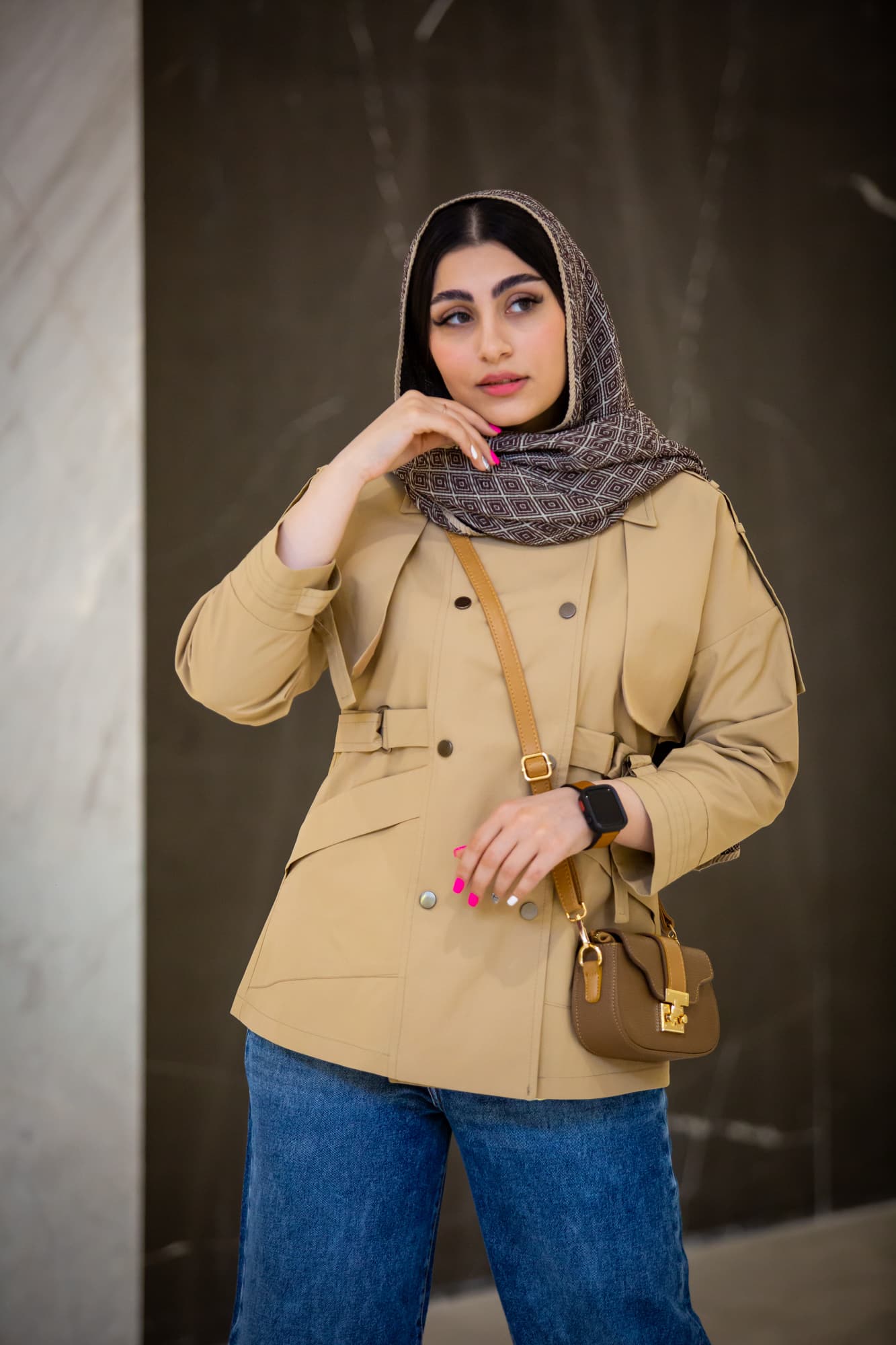 بارانی کتان زارا رها — تصویر ۳