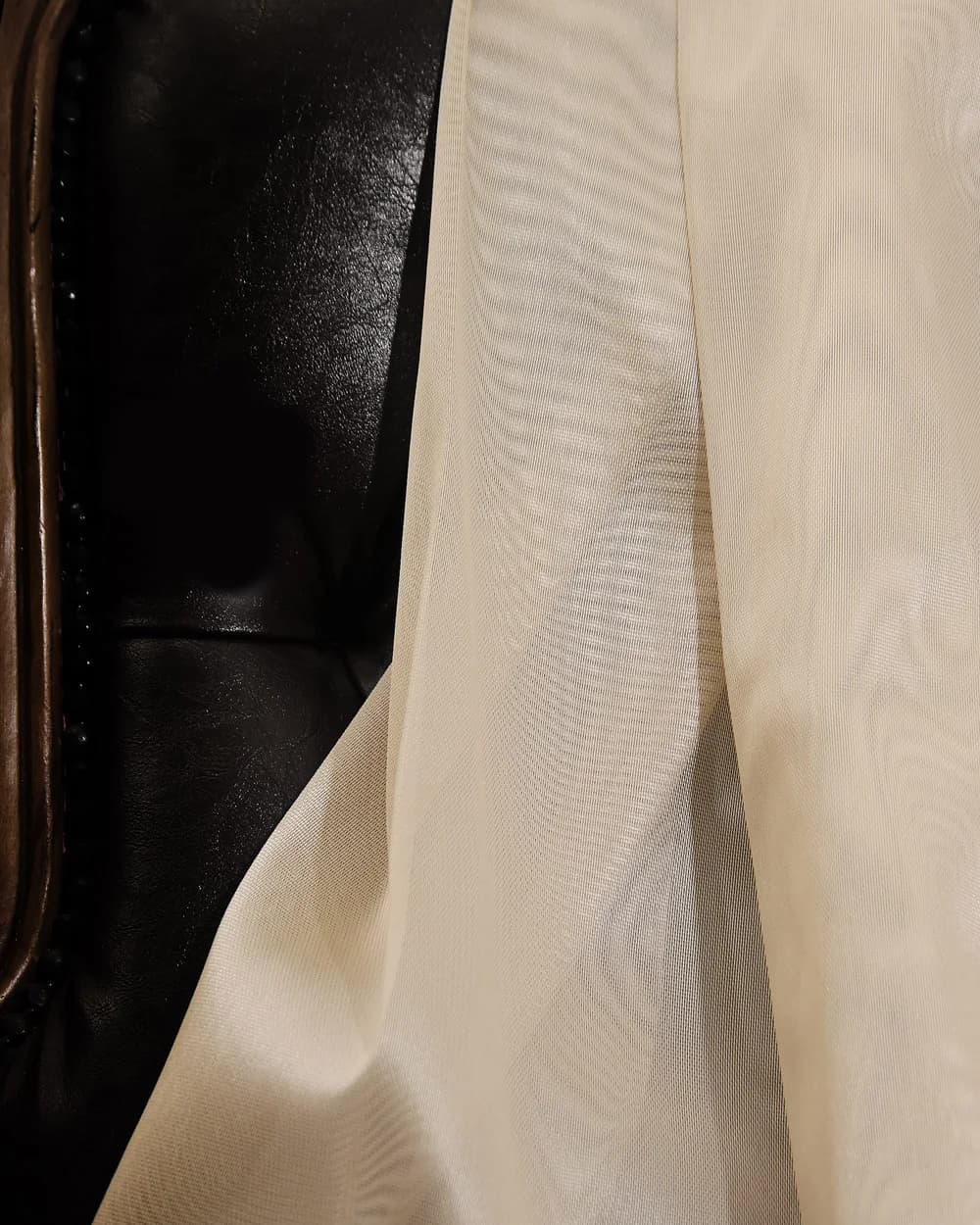 تور ساده سفید و کرم ترک,بریلنت — تصویر ۳