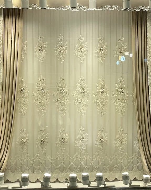 پرده تور فلت ویژه سالن پذیرایی و سبک کلاسیک — تصویر ۲