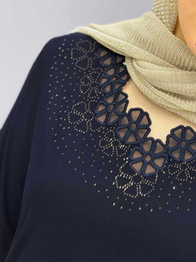 بلوز مجلسی یقه هفت چیلک کد 205636 — تصویر ۶