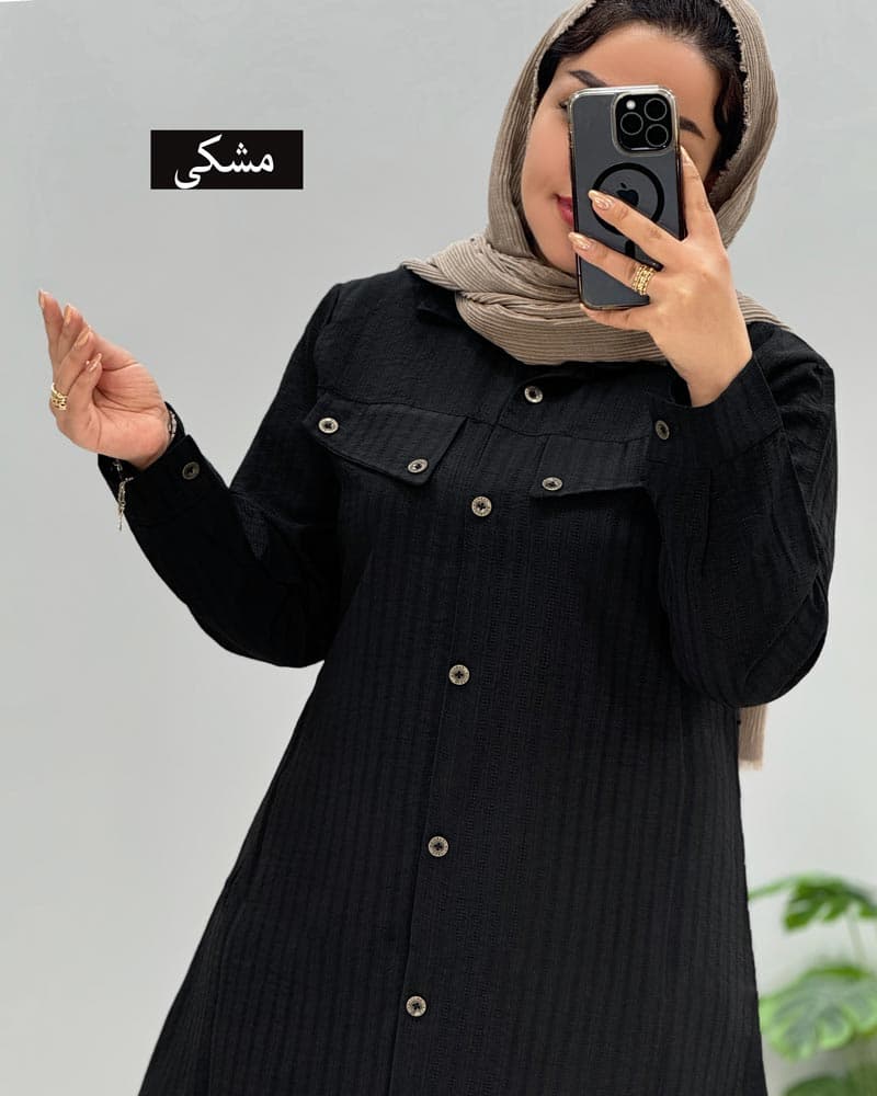 مانتو یقه مردانه شانتون تلما کد2016۱۲ — تصویر ۴