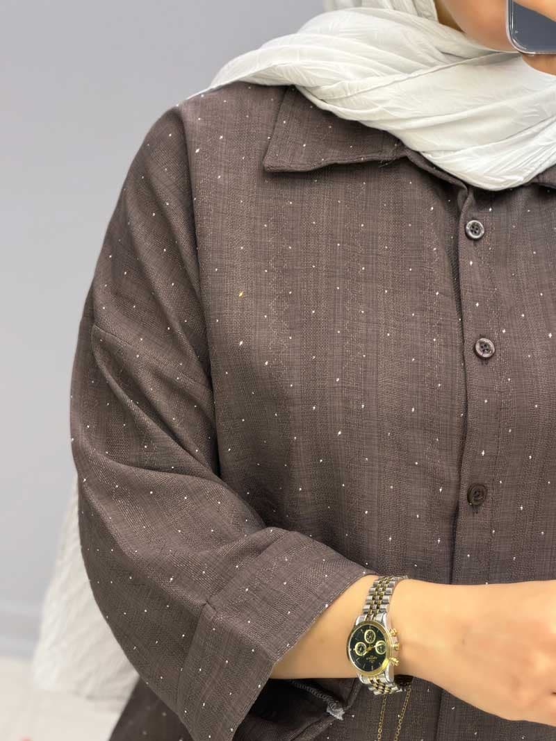 شومیز یقه مردانه شانتون نگین کد 3441241 — تصویر ۶