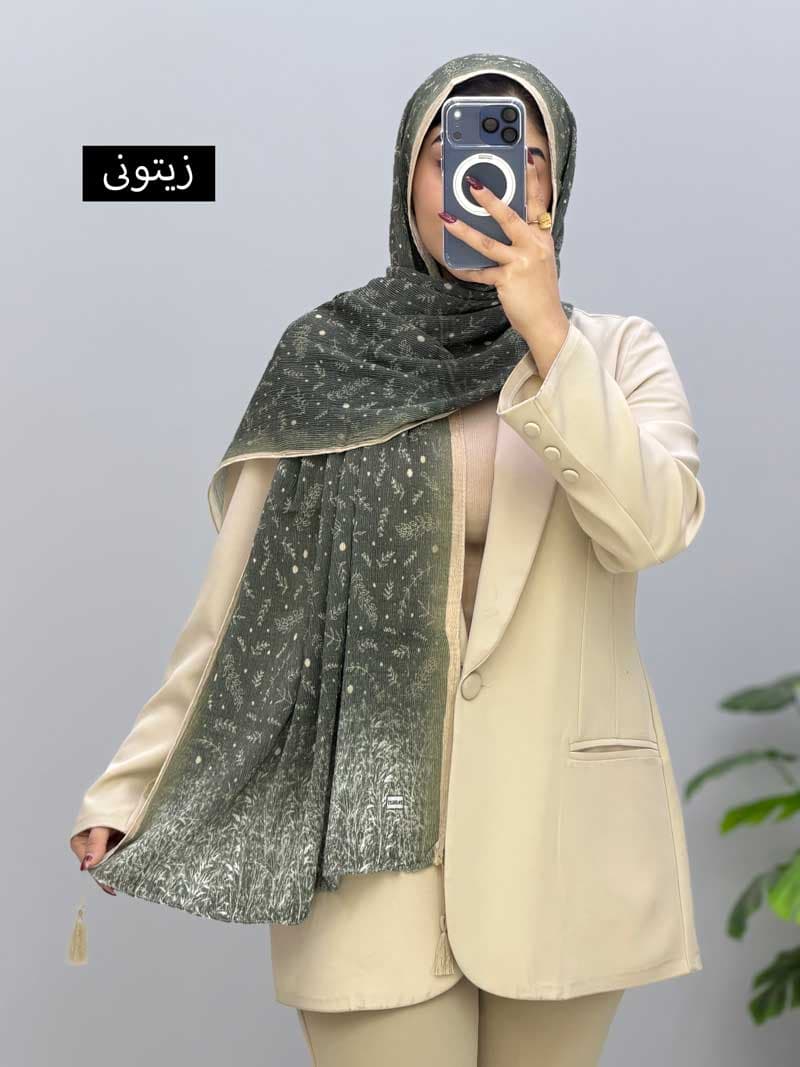 شال پلیسه شایگان کد 11040 — تصویر ۴