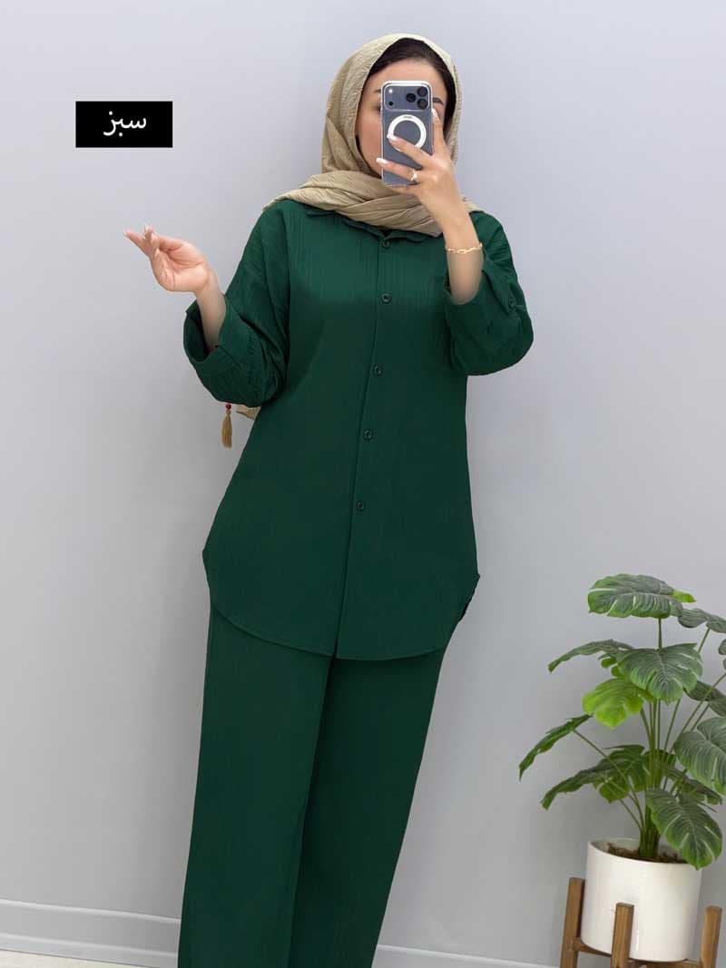 ست شومیزشلوار آیوا دینگو کد 106417 — تصویر ۵