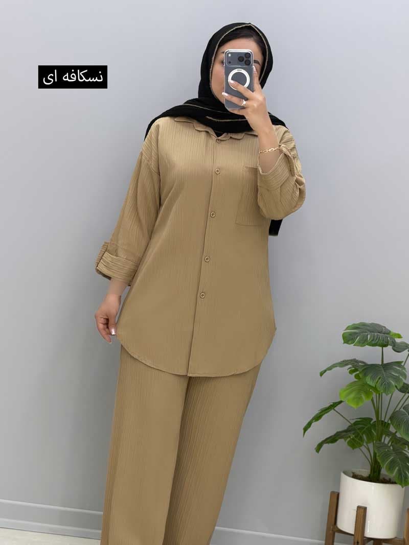 ست شومیزشلوار آیوا دینگو کد 106417 — تصویر ۴