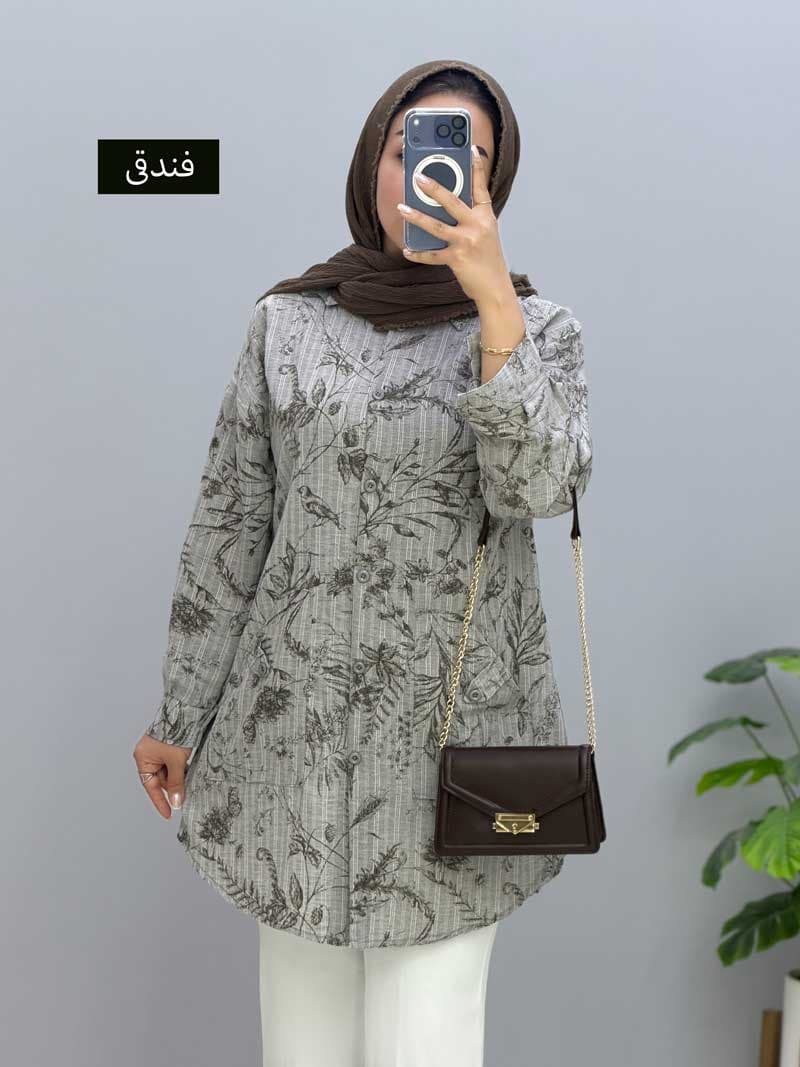 مانتو دیپلمات یقه مردانه پژواک کد 106414 — تصویر ۲