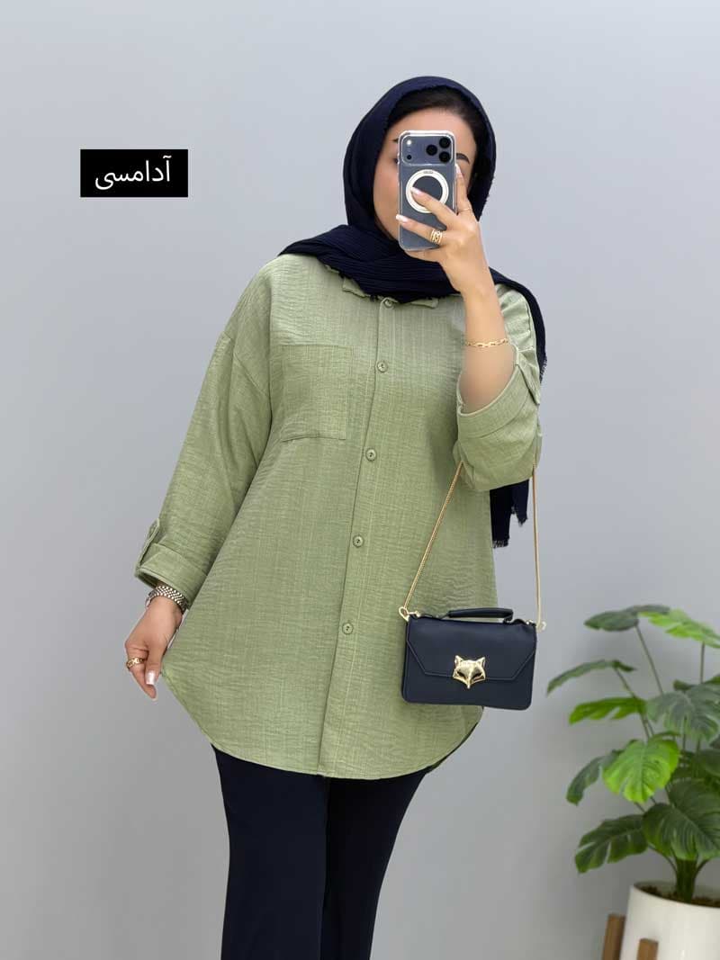 شومیزمانتویی شانتون ژاکارد میشکا کد 10101414 — تصویر ۲