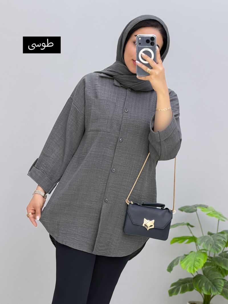 شومیزمانتویی شانتون ژاکارد میشکا کد 10101414 — تصویر ۶