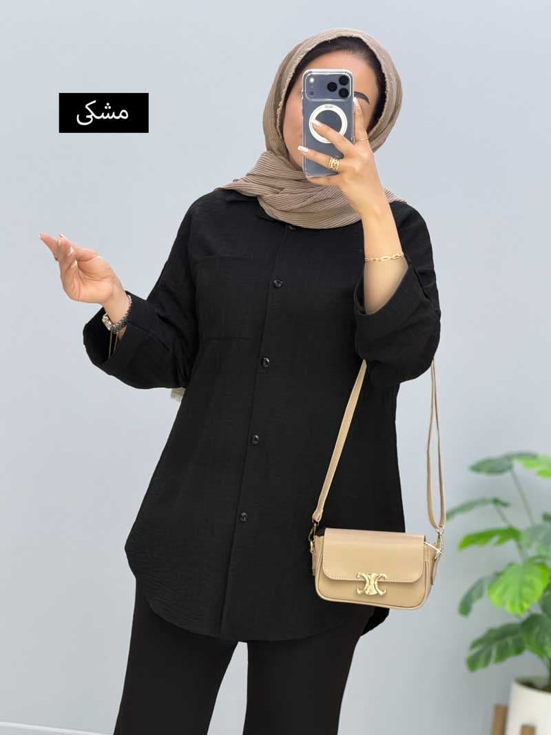 شومیزمانتویی شانتون ژاکارد میشکا کد 10101414 — تصویر ۴