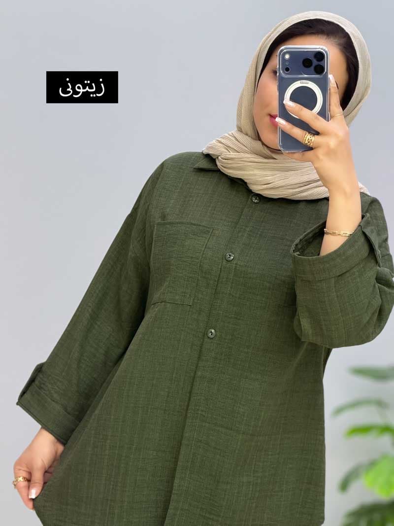 شومیزمانتویی شانتون ژاکارد میشکا کد 10101414 — تصویر ۳