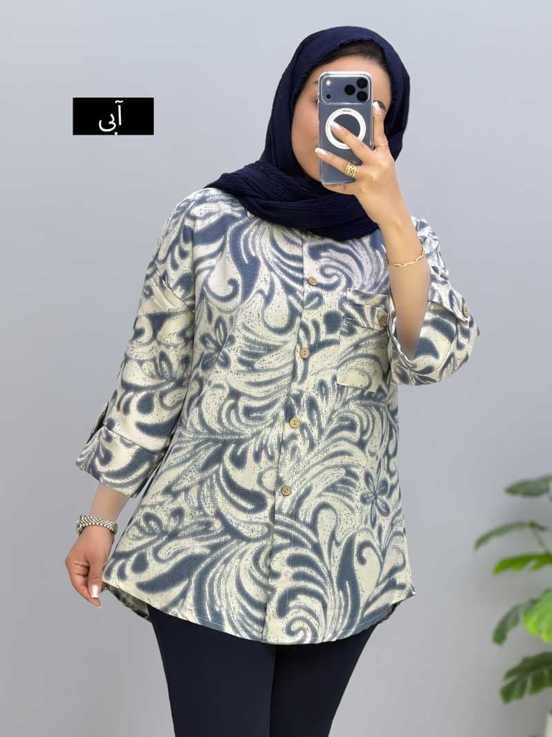 شومیز یقه مردانه شانتون اوپال 106420 — تصویر ۲