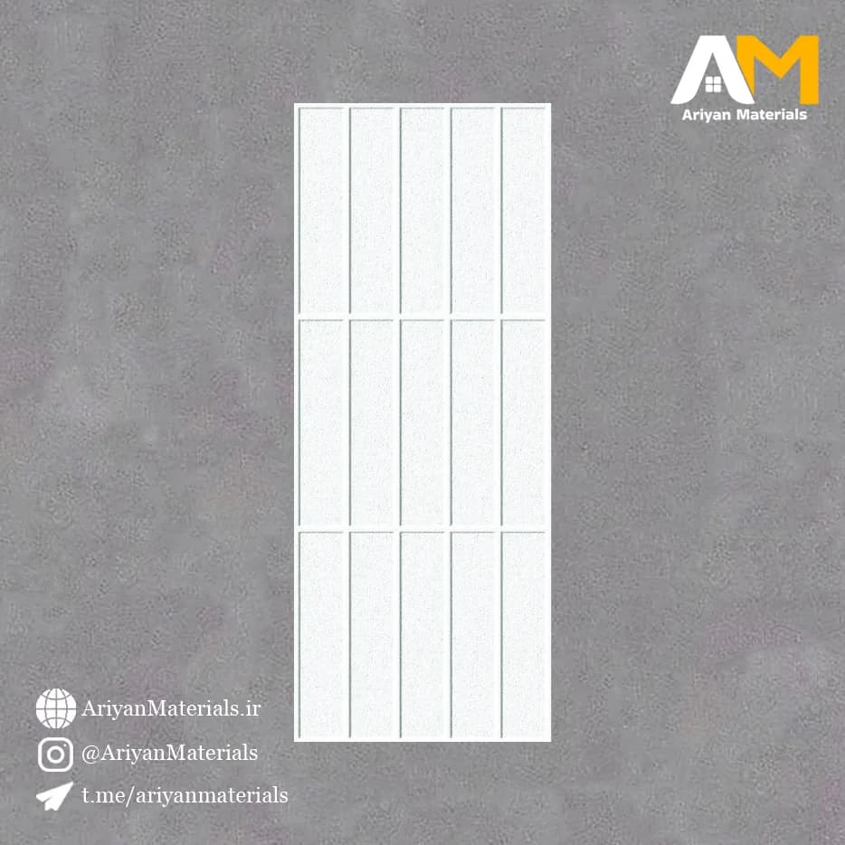 سرامیک دیواری طرح مات آجری سفید 100*40