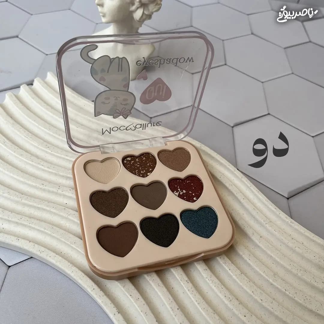 پالت سایه 9 رنگ طرح گربه موکالر Mocallure — تصویر ۶