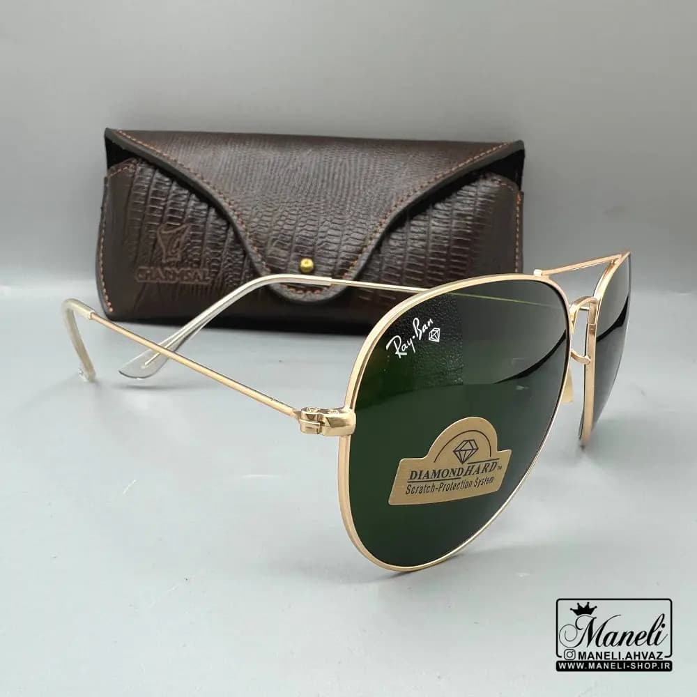 ست چرم و عینک Ray-Ban چهارتکه چرمسال | چرم طبیعی قهوه ای 14040524 — تصویر ۲