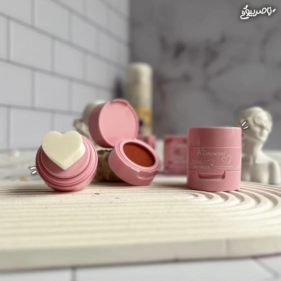 رژگونه قلبی برند Rimocoo