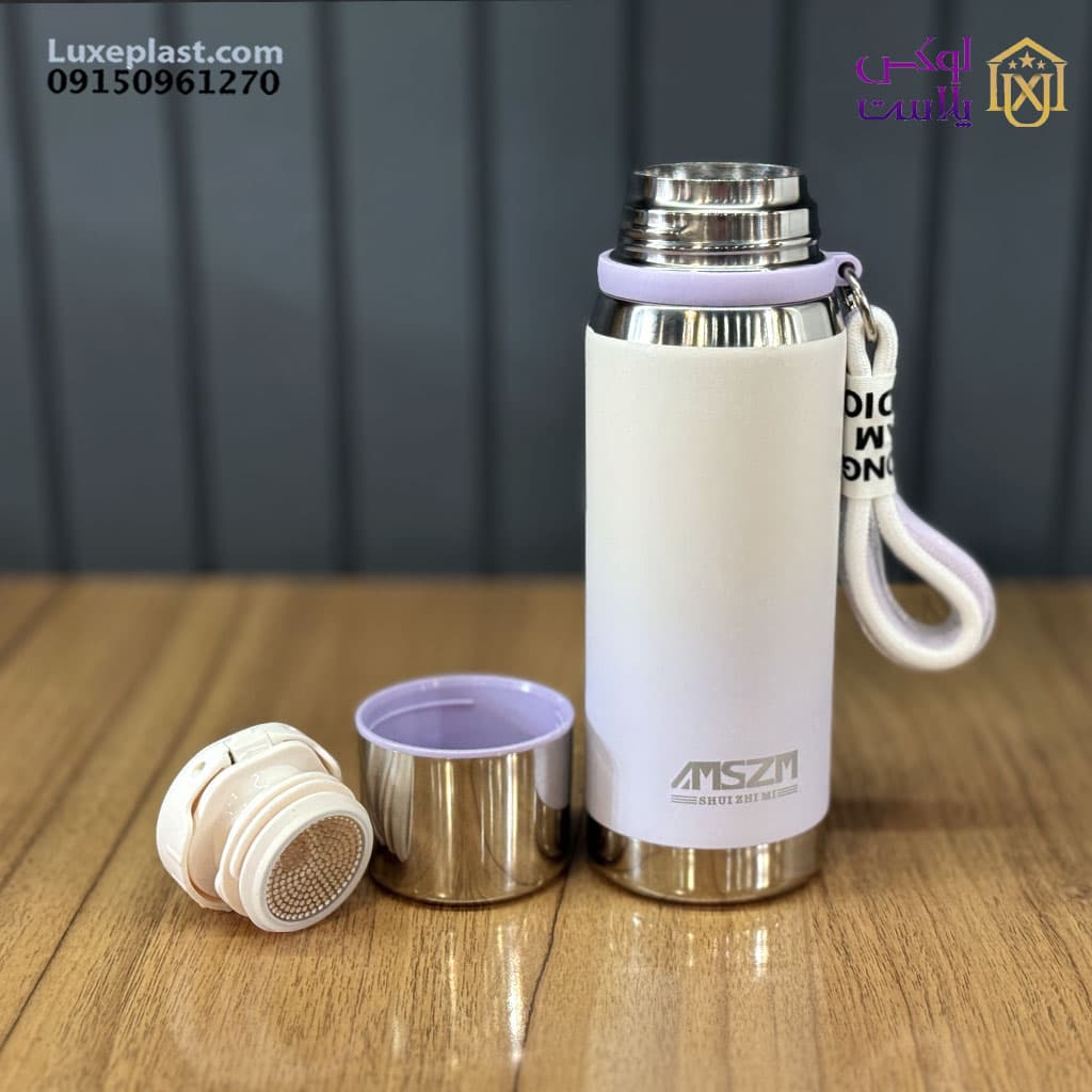 فلاسک 550 میلی لیتر دو رنگ سایز کوچک کد 147 — تصویر ۵