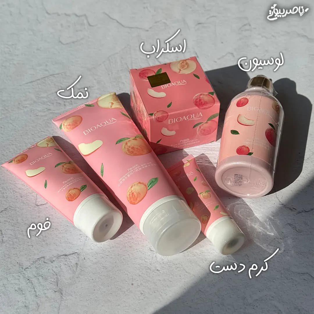 پک هلو بیواکوا روتین مراقبت پوست با عصاره هلو — تصویر ۲