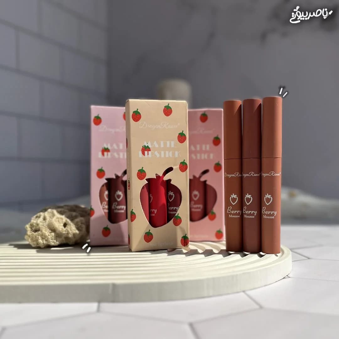 پک رژ مایع توت فرنگی سه عددی DragonRanee