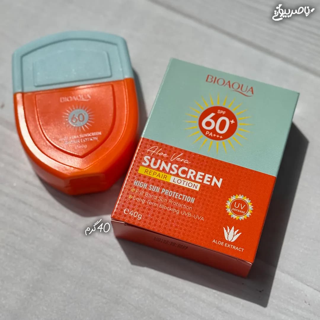 کرم ضد آفتاب بی رنگ بیواکوا Spf 60 با عصاره آلوورا — تصویر ۵