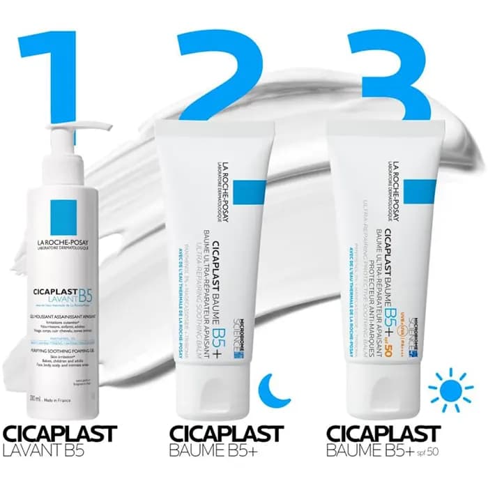 بالم ترمیم کننده سیکاپلاست B5 SPF50 لاروش پوزای Cicaplast — تصویر ۷