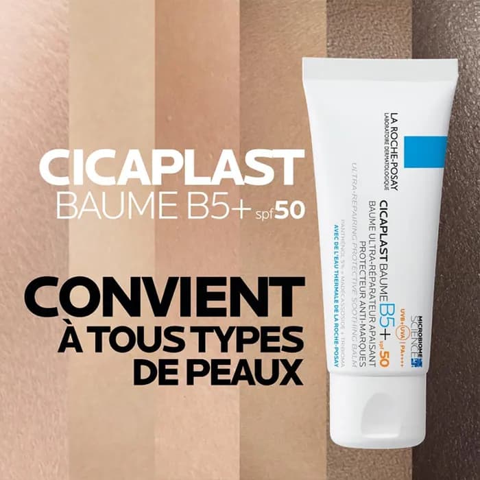 بالم ترمیم کننده سیکاپلاست B5 SPF50 لاروش پوزای Cicaplast — تصویر ۵