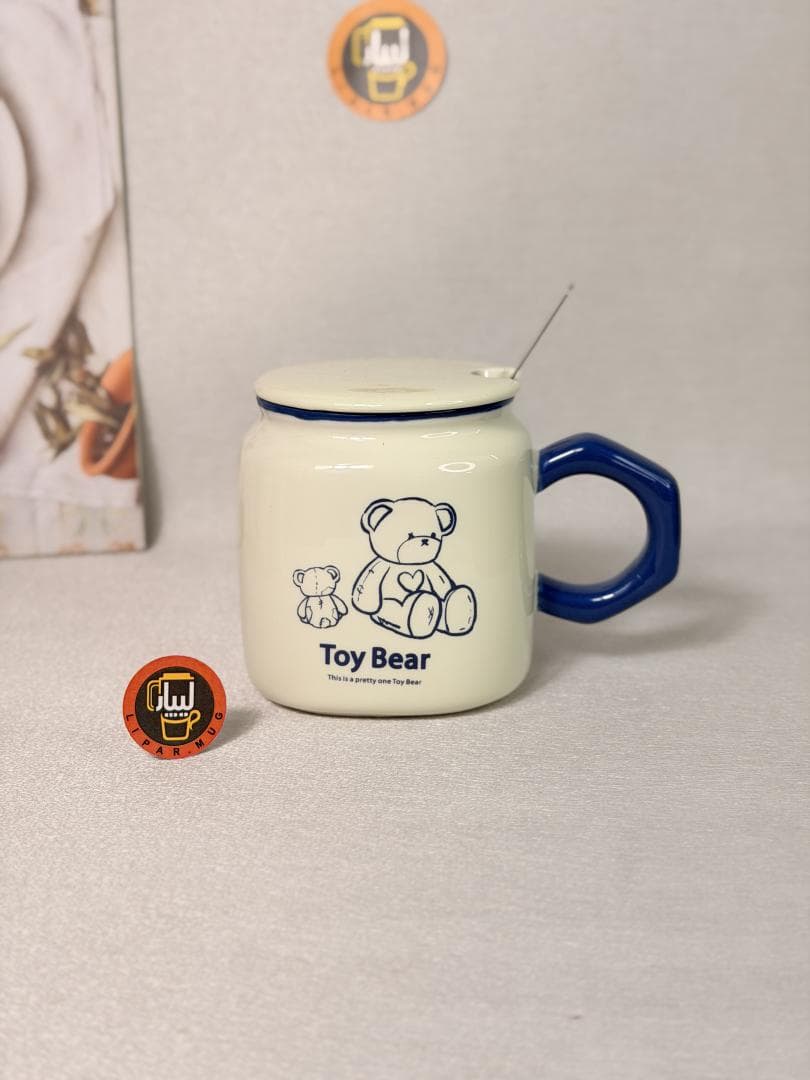 ماگ مربعی دسته 6 ضلعی TOY BEAR کد 7435 — تصویر ۲