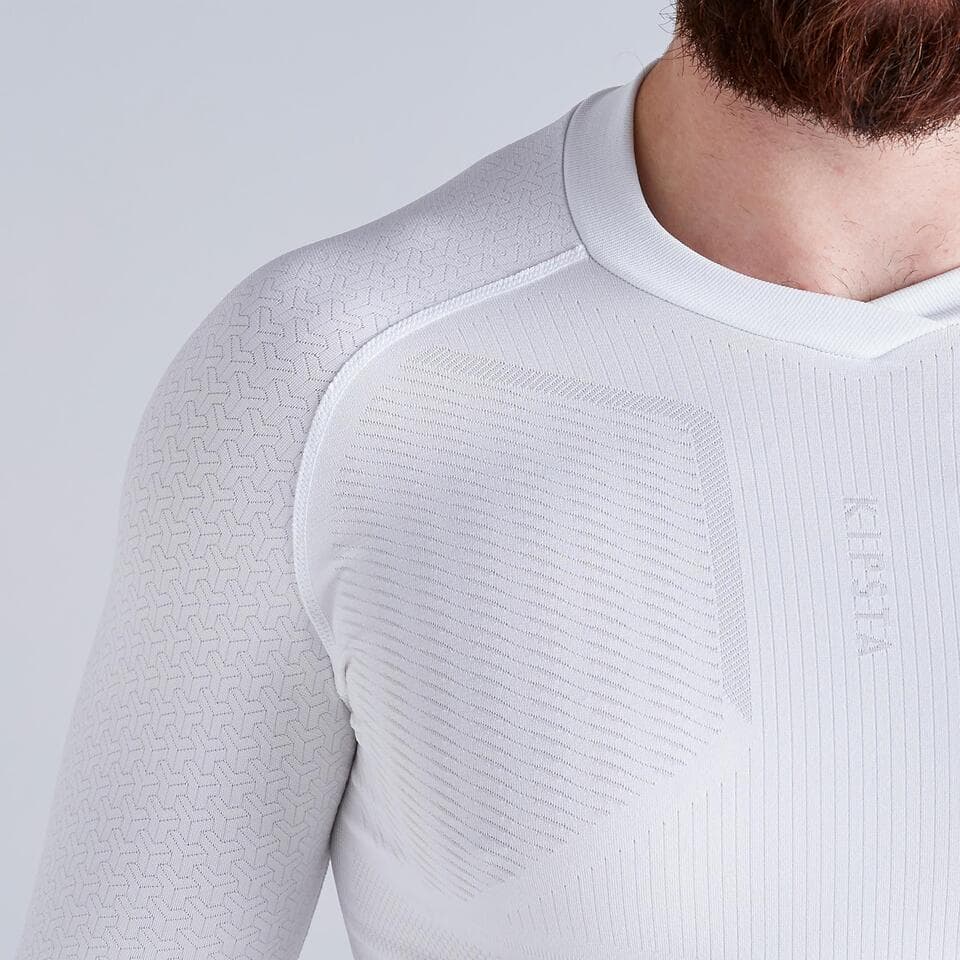 بلوز بیس دکتلون / DECATHLON – مدل keepDry 500 / سفید — تصویر ۴