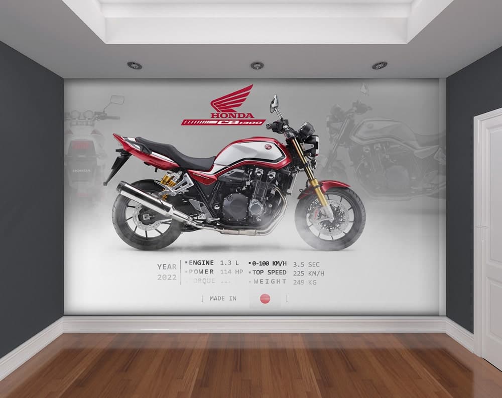 پوستر دیواری موتور هوندا CB-1300 رترو کد DA-4032 مناسب اتاق جوان — تصویر ۳