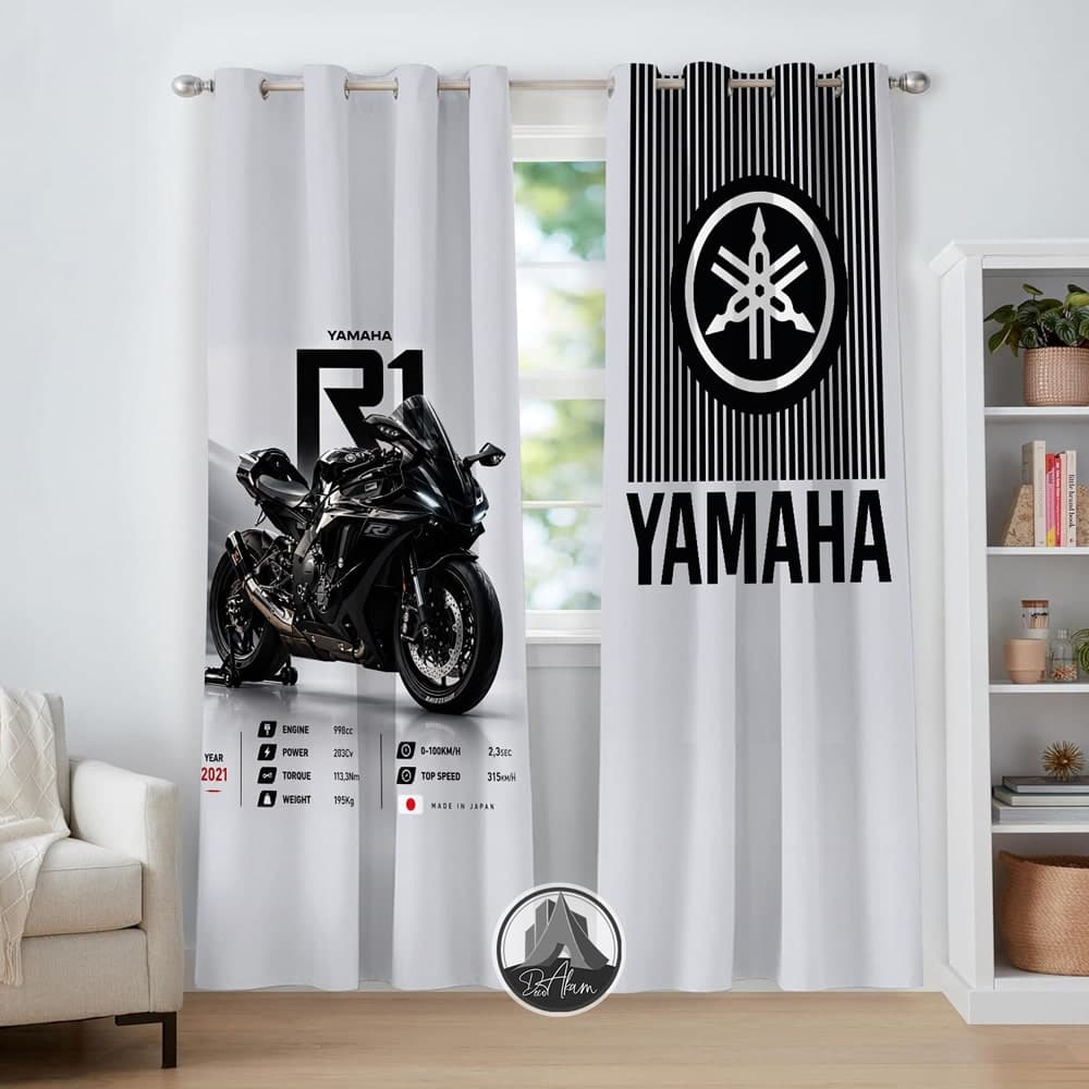 پرده موتور یاماها YZF-R1 کد DA-4034 مناسب اتاق جوان