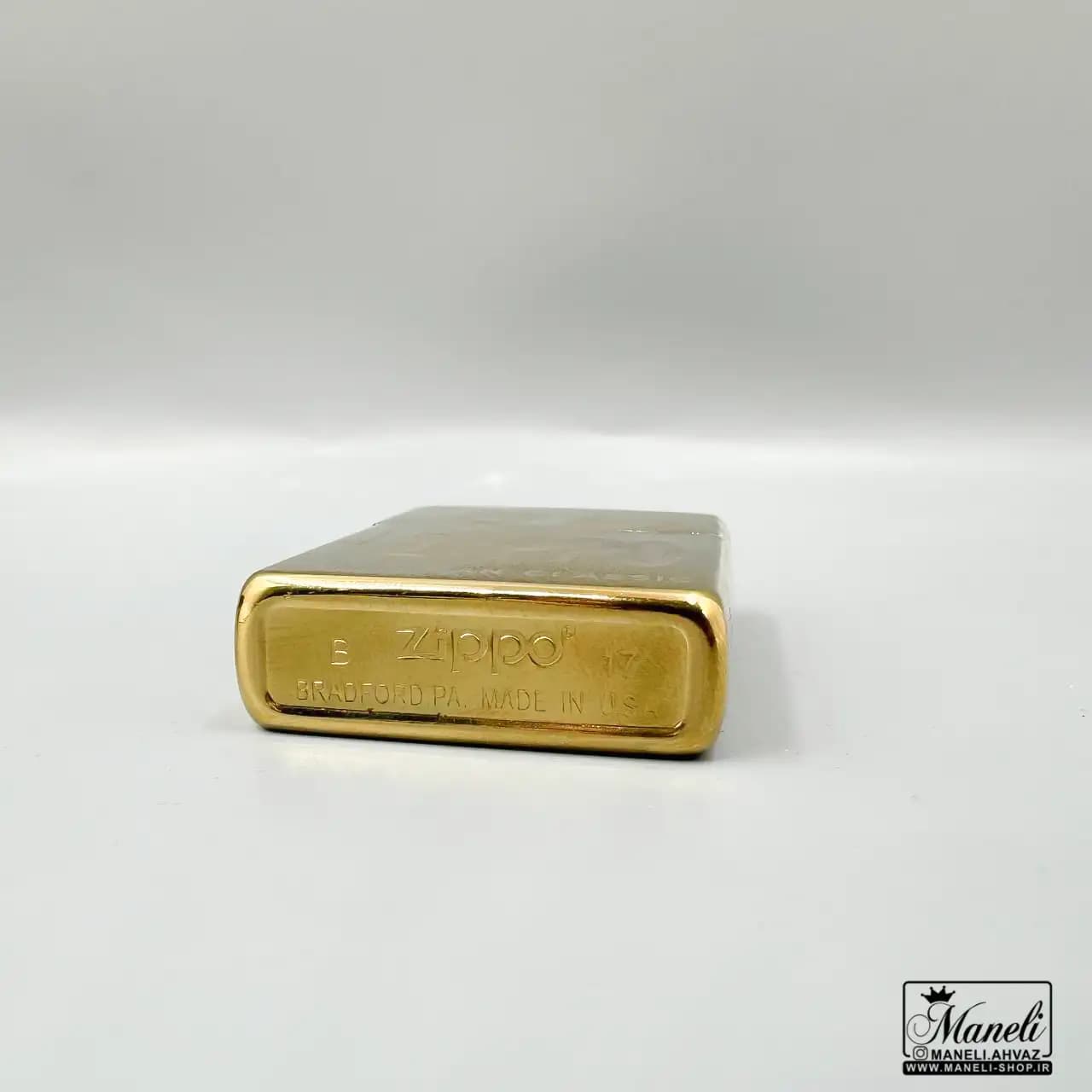 فندک zippo طلایی بنزینی | 14040495 — تصویر ۳
