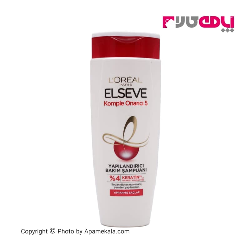 شامپو مو لورآل loreal مدل komple onarici 5 حجم 450 میل